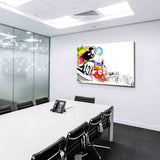 DJ / DJ-Mixer Abstrakt Leinwandbild AK Art Bilder Mehrfarbig Wandbild – Ak Art Leinwandbilder