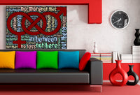 No more no less Abstrakt Leinwandbild AK Art Bilder Mehrfarbig Wandbild Made in Germany