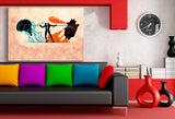 Herz vs Kopf Leinwandbild AK Art Bilder Mehrfarbig Wandbild  TOP XLL Abstrakt