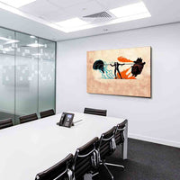 Herz vs Kopf Leinwandbild AK Art Bilder Mehrfarbig Wandbild  TOP XLL Abstrakt