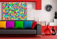 Pinselstriche Abstrakt Leinwandbild AK Art Bilder Wanddeko Wandbild TOP XXL