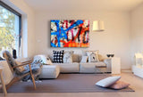 Graffiti Abstrakt Leinwandbild AK Art Bilder Wanddeko Wandbild Made in Germany