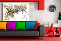 Blumen Leinwandbild AK Art Bilder Wanddeko Wandbild Made in Germany TOP XXL