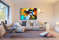 White Horse Abstrakt Leinwandbild AK Art Studio Wanddeko Wandbild Made in Germany XXL TOP