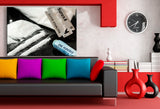 Lines Leinwandbild AK Art Wanddeko Wandbild Made in Germany Premium Wanddeko Abstrakt