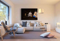 Totenkopf Leinwandbild AK Art Wanddeko Wandbild Made in Germany Premium Wanddeko Abstrakt