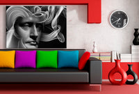 Gedächtnis Voller Kopf Leinwandbild AK Art Wanddeko Wandbild Made in Germany XXL Abstrakt