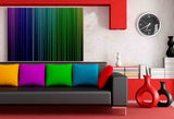 Spektrum Licht Violett Abstrakt Leinwandbild – Farbverlauf & Tiefe in Neon | AK ART Wandbild XXL