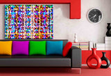 Lichtspiel auf Leinwand – Abstrakte Farbexplosion als Kunstdruck | AK ART Wandbild XXL