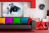 Majestätischer Adler im Flug – Abstraktes Natur-Leinwandbild mit Dynamik & Tiefe | AK ART Kunstdruck XXL