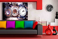 Alte Uhren auf Leinwand – Vintage Wandbild mit Taschenuhren & Retro-Charme | AK ART
