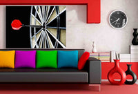 Bullseye im Fokus – Dart-Leinwandbild im Zielscheiben-Stil | AK ART Wandbild XXL für Sportfans & Sieger