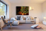 Weihnachtsbaum mit Geschenken – Stimmungsvolles Leinwandbild für dein Zuhause | AK ART Kunstdruck XXL