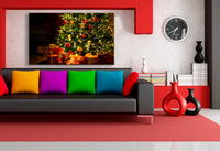 Weihnachtsbaum mit Geschenken – Stimmungsvolles Leinwandbild für dein Zuhause | AK ART Kunstdruck XXL