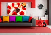 Merry-Christmas-Torte – Festliches Leinwandbild voller Farben & Weihnachtsfreude | AK ART