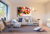 Weihnachten Plätzchen Süßgikeiten Leinwandbild AK Art Wanddeko Wandbild TOP XXL
