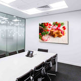 Weihnachten Plätzchen Süßgikeiten Leinwandbild AK Art Wanddeko Wandbild TOP XXL