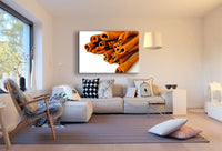 Zimtstange Küche Weihnachten Backen Leinwandbild AK ART Wanddeko Wandbild XXL