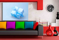 Überraschung Schleife Weihnachten Gaben Leinwandbild AK ART Wanddeko Wandbild