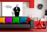 Alfred Hitchcock Schwarz-Weiß Zitat Leinwandbild AK ART Wanddeko Wandbild XXL