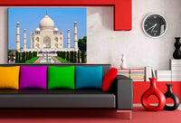 Taj Mahal Indien Weiß Leinwandbild AK ART Wanddeko Wandbild Made in Germany XXL