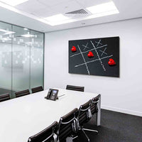 LOVE Tic-Tac-Toe – Romantisches Leinwandbild | AK ART Wandbild