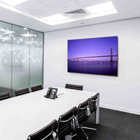 San-Francisco Brücke Violett Leinwandbild AK ART Wanddeko Wandbild TOP XXL