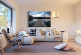 See Holzsteg Urlaub Leinwandbild AK ART Wanddeko Wandbild Made in Germany XXL