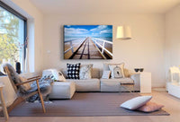 Pier Ozean Urlaub Leinwandbild AK ART Wanddeko Wandbild Made in Germany TOP XXL