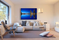 Rotterdam Hafen skyline Leinwandbild AK ART Wanddeko Wandbild Made in Germany