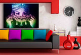 Orientalische Frau Blick Leinwandbild AK ART Wanddeko Wandbild Made in Germany