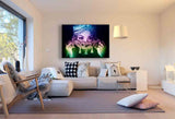 Orientalische Frau Blick Leinwandbild AK ART Wanddeko Wandbild Made in Germany