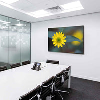 Gelbe Blume Leinwandbild AK ART Wanddeko Wandbild Made in Germany XXL