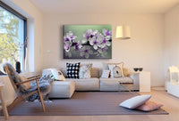 Blumen Leinwandbild / AK Art Bilder / Mehrfarbig + Kunstdruck XXL b07 Wandbild