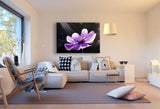 Viloette Blume Leinwandbild / AK Art Bilder / Mehrfarbig + Kunstdruck XXL b15