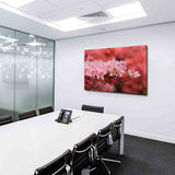 Roter Blumen Zweig Leinwandbild AK Art Bilder Mehrfarbig Kunstdruck XXL Wandbild