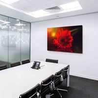Rote Blume Gerbera Leinwandbild / AK Art Bilder / Mehrfarbig + Kunstdruck XXL Wandbild