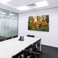 Orange Tulpen Leinwandbild AK ART Kunstdruck Mehrfarbig Wandbild Wanddeko TOP XXL