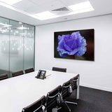 Blaue Rose Regentropfen Leinwandbild / AK Art Bilder / Mehrfarbig + Kunstdruck
