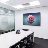 Rose Regentropfen Leinwandbild AK ART Kunstdruck Mehrfarbig Wandbild Wanddeko TOP XXL