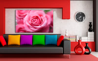 Blume Rose Leinwandbild AK ART Kunstdruck Mehrfarbig Wandbild Wanddeko TOP XXL