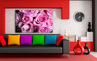 Rosenstrauß Blumen Leinwandbild AK ART Kunstdruck Mehrfarbig Wandbild Wanddeko TOP XXL