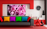 Rosenstrauß Blumen Leinwandbild AK ART Kunstdruck Mehrfarbig Wandbild Wanddeko TOP XXL