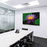 Lotus Violett Leinwandbild / AK Art Bilder / Mehrfarbig Kunstdruck XXL Wandbild