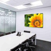 Gelbe Blumen Groß Leinwandbild / AK Art Bilder / Mehrfarbig + Kunstdruck XXL TOP