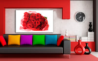 Rosen Geschenk Leinwandbild / AK Art Bilder Mehrfarbig Kunstdruck XXL Wandbild