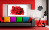 Rosen Geschenk Leinwandbild / AK Art Bilder Mehrfarbig Kunstdruck XXL Wandbild