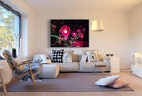 Rose Blume Leinwandbild AK Art Bilder Mehrfarbig Wandbild Kunstdruck TOP XXL