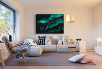 Skyrim Polarlichter Leinwandbild AK Art Studio Wanddeko Wandbild Kunstdruck XXL