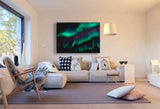 Skyrim Polarlichter Leinwandbild AK Art Studio Wanddeko Wandbild Kunstdruck XXL